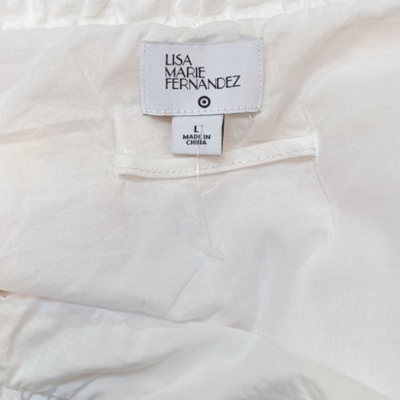 LISA Marie Fernandez 4 Target: Ric Rac Spaghetti Strap Linen Blend Sundress (L) - Picture 3 of 9